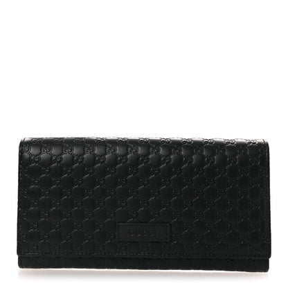 Gucci Soft Microguccissima Continental Wallet Black