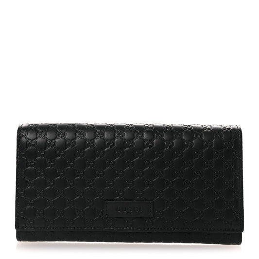 Gucci Soft Microguccissima Continental Wallet Black