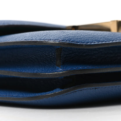Hermes Chevre Mysore Verso Constance 18 Blue Saphir Menthe