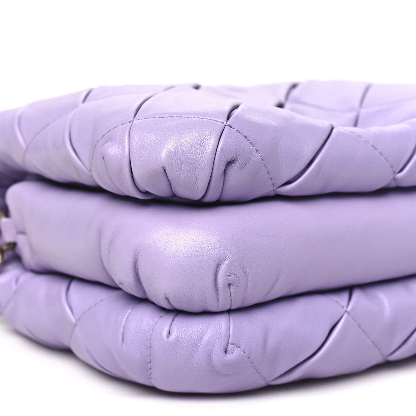 Loewe Lambskin Pleated Goya Puffer Bag Light Mauve