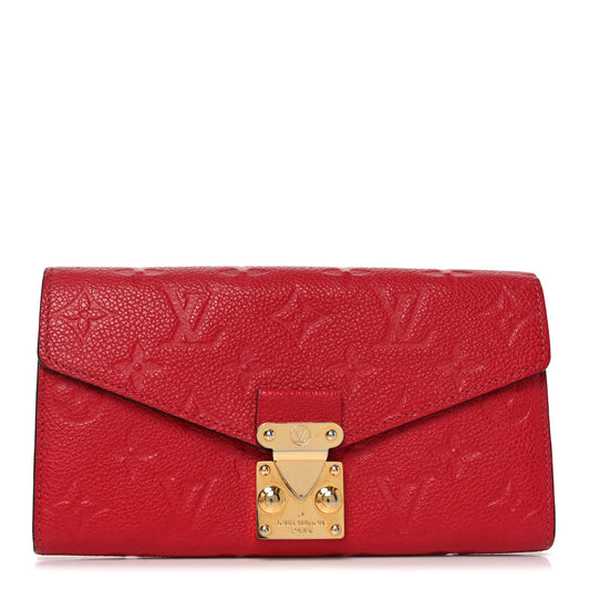 Louis Vuitton Empreinte Metis Wallet Scarlet