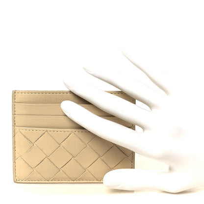 Bottega Veneta Nappa Intrecciato Card Holder Porridge