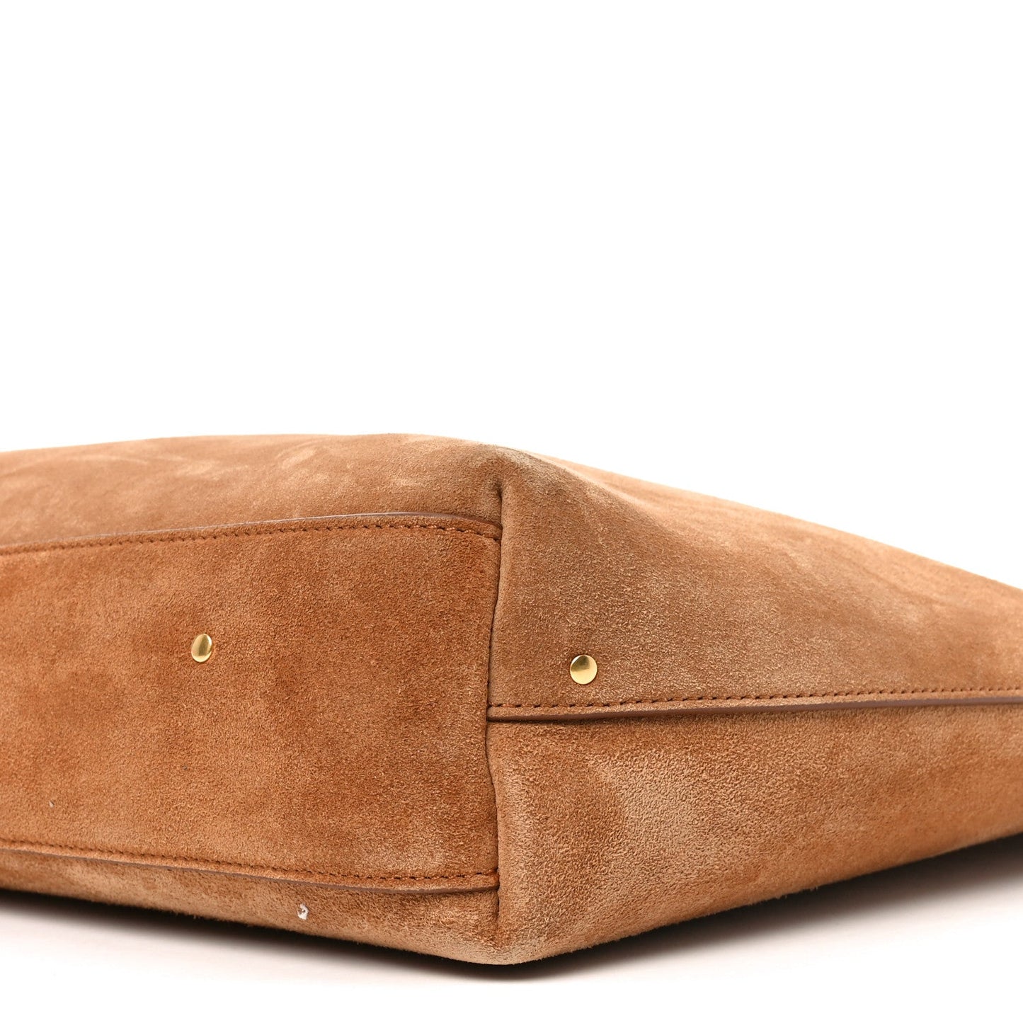 Chloe Suede Calfskin Marcie Hobo Bag Black Tan