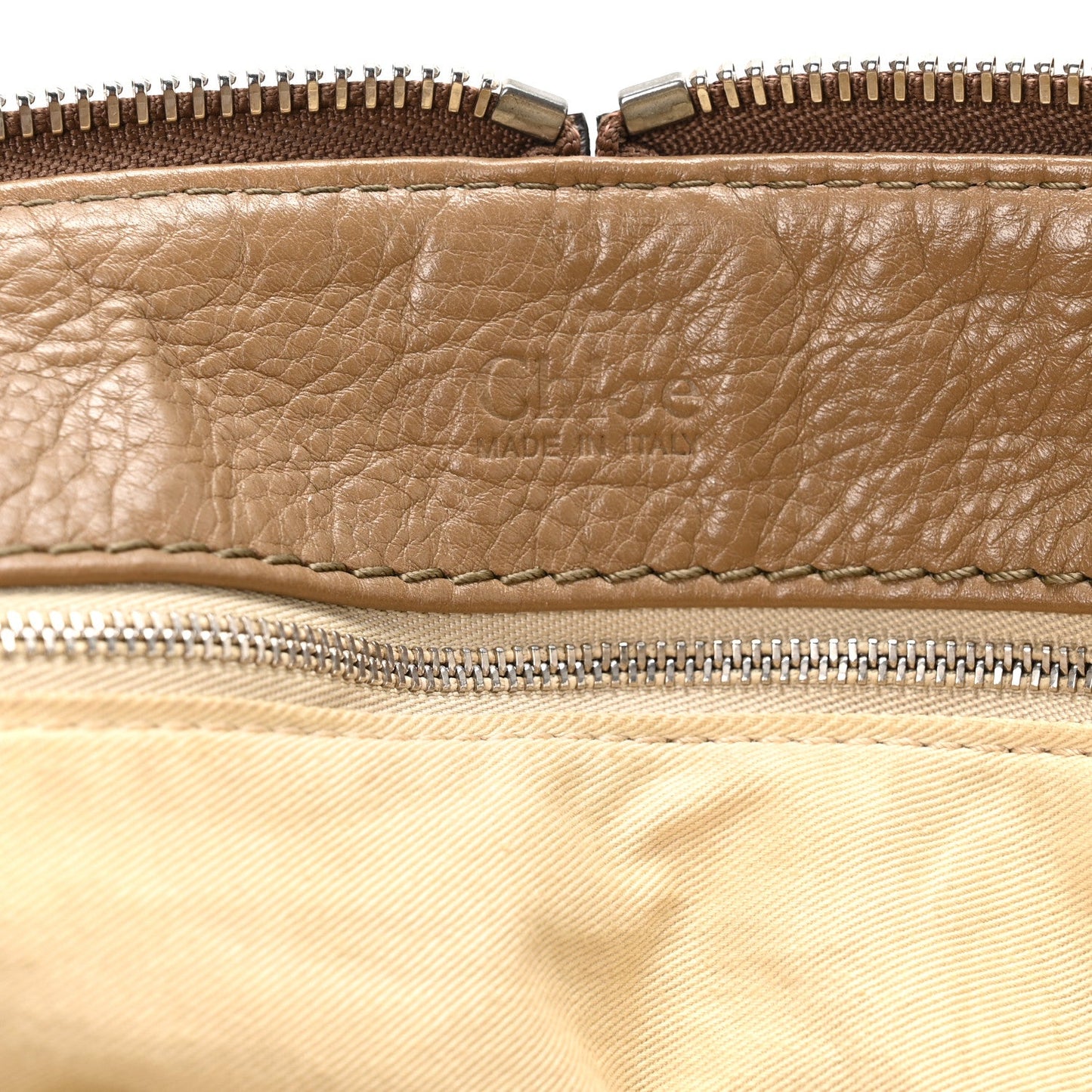 Chloe Calfskin Medium Paddington Capsule Satchel Elephant