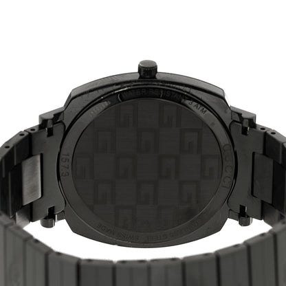 Gucci PVD Stainless Steel 38mm Grip Quartz Watch Black