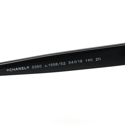 Chanel Acetate CC Cat Eye Summer Sunglasses 5350 Black Blue