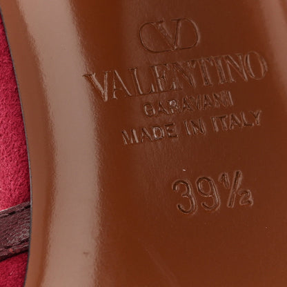 Valentino Garavani Suede Hi Dolly Pumps 39.5 Pink
