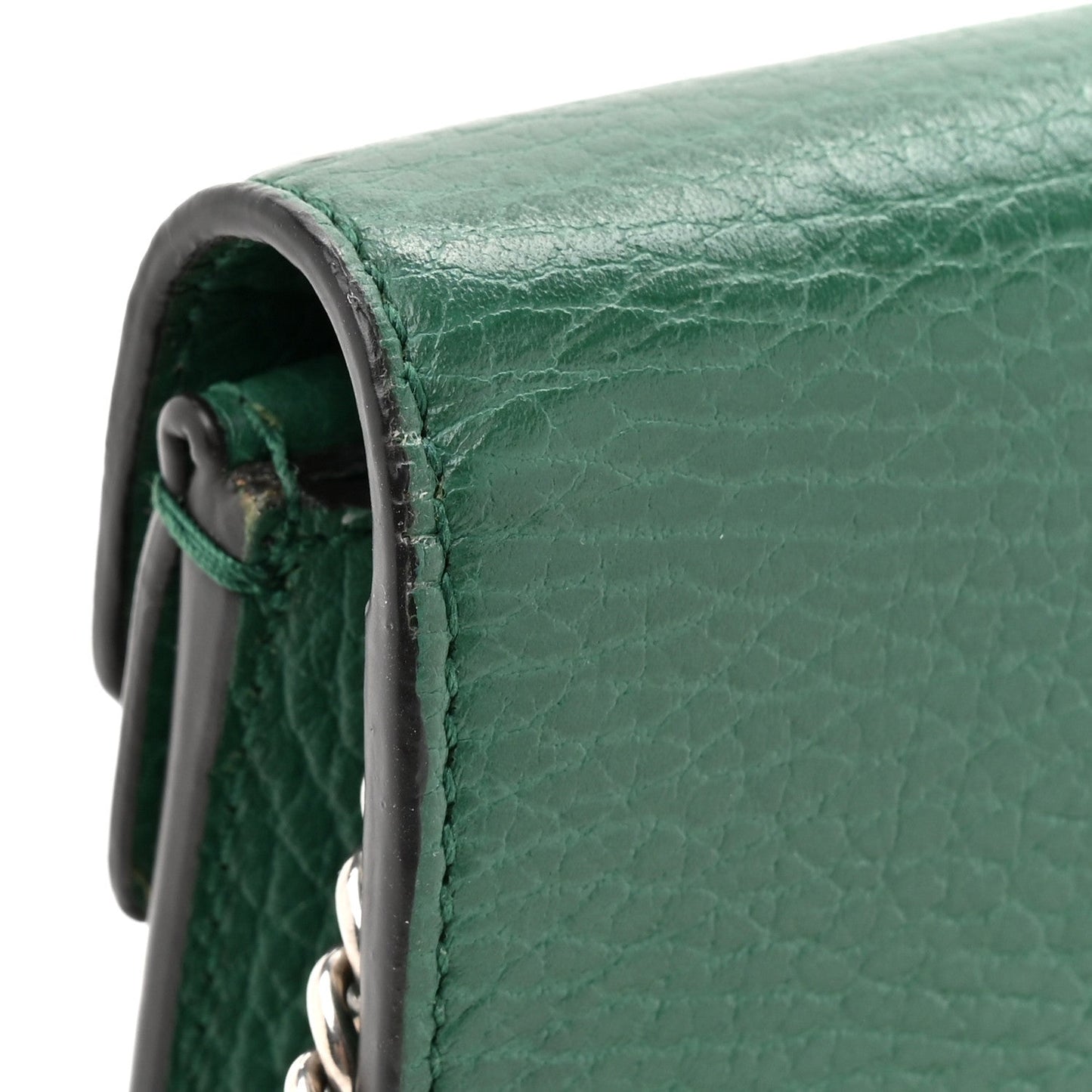 Gucci Dollar Calfskin Crystal Super Mini Dionysus Shoulder Bag Emerald