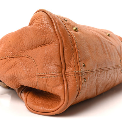 Chloe Calfskin Medium Paddington Satchel Tan