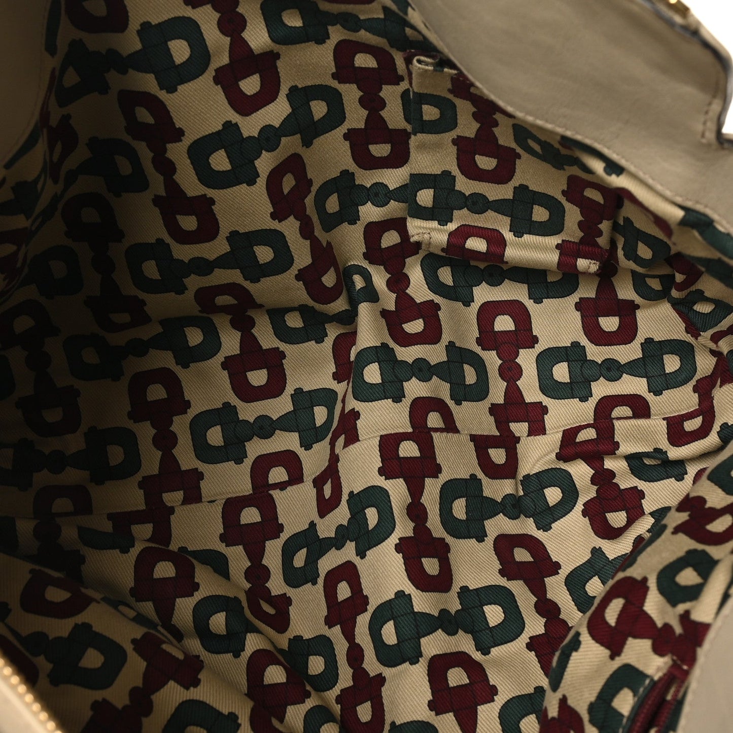 Gucci Guccissima D Gold Tote White