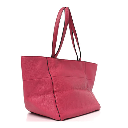 Prada Vitello Daino Shopping Tote Peonia