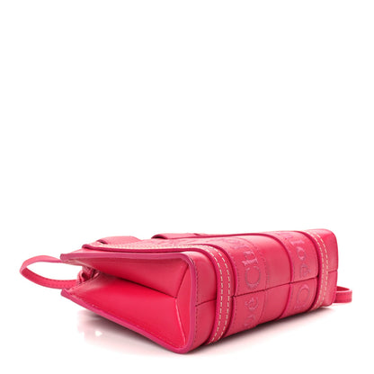 Chloe Calfskin Mini Woody Ribbon Tote Fizzy Pink