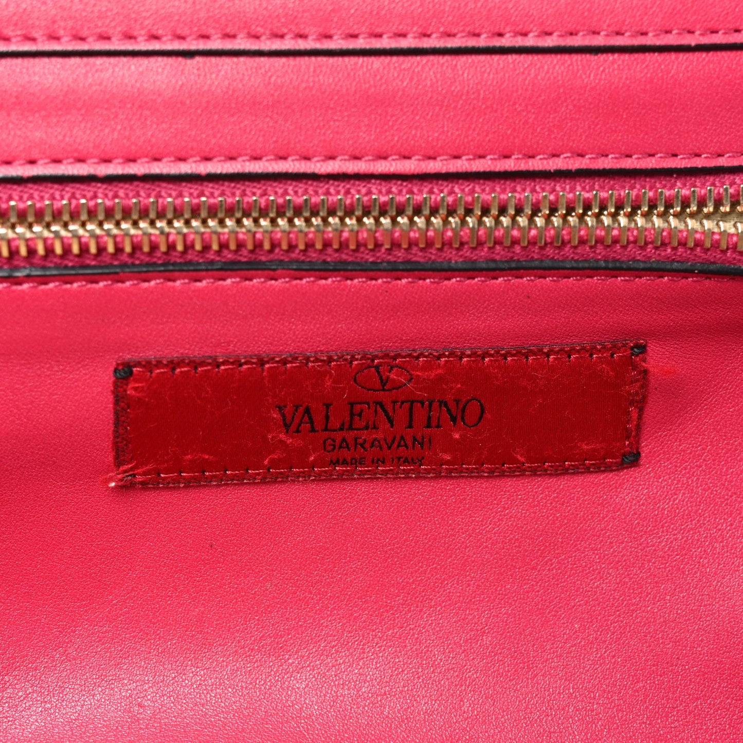 Valentino Garavani Vitello Small Rockstud Tote Cyclamin