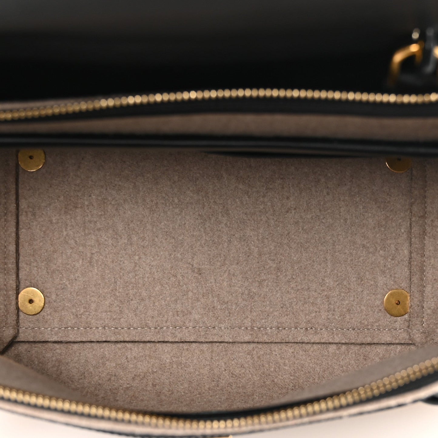 Celine Felt Smooth Calfskin Mini Belt Bag Beige