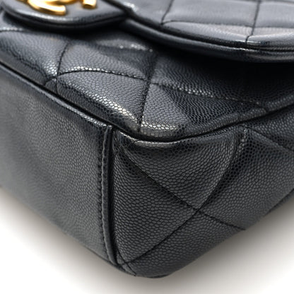 Chanel Caviar Quilted Small Twist Your Buttons Flap Black