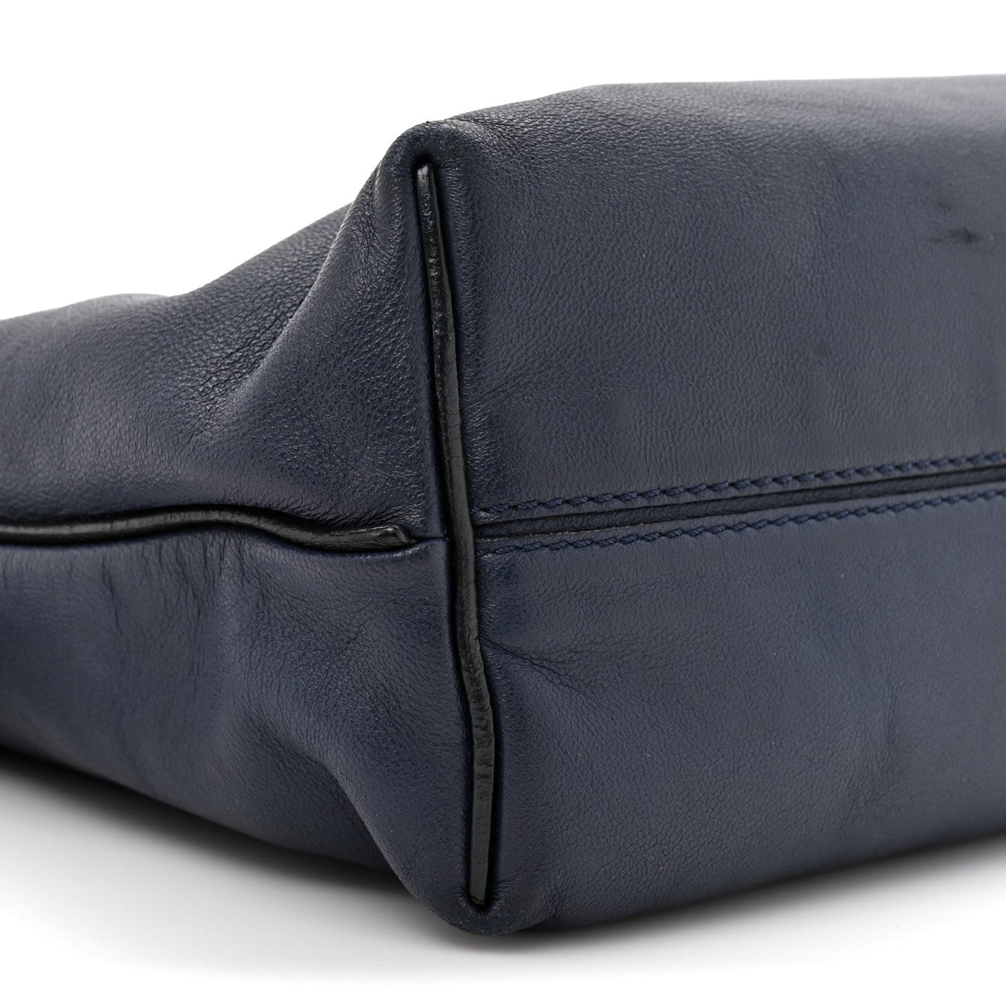 Loewe Calfskin Mini Flamenco Knot Clutch Abyss Blue