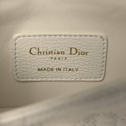 Christian Dior Calfskin Heart Cannage Dioramour Micro Bag Latte