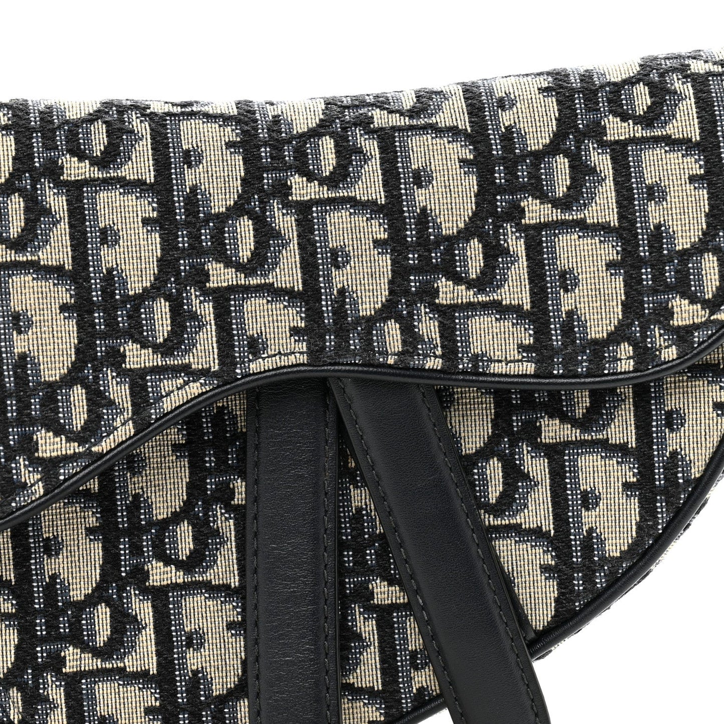 Christian Dior Oblique Mini Saddle Bag Blue