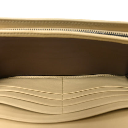 Bottega Veneta Nappa Intrecciato Continental Flap Wallet New Sand