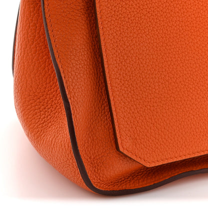 Hermes Taurillon Clemence Jypsiere 31 Orange