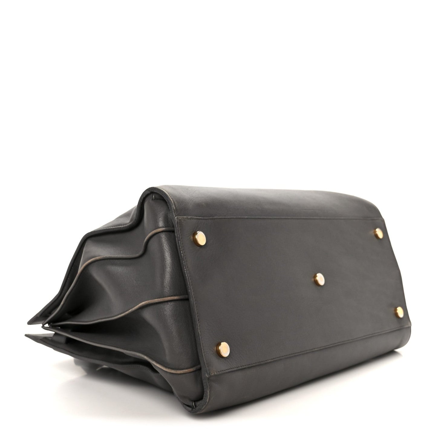 Saint Laurent Calfskin Large Sac de Jour Carryall Grey