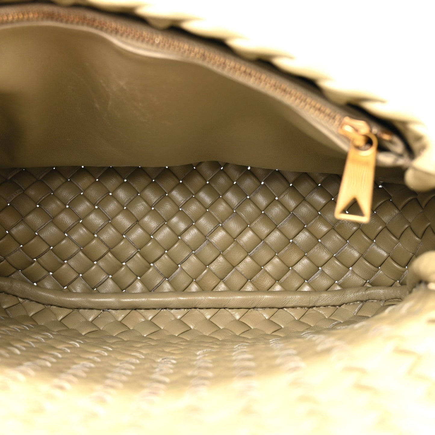 Bottega Veneta Nappa Intrecciato Small Cobble Shoulder Bag Camel