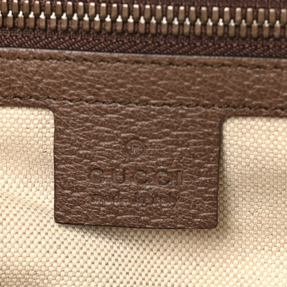 Gucci GG Supreme Monogram Calfskin Web Small Ophidia Day Backpack Beige Ebony New Acero