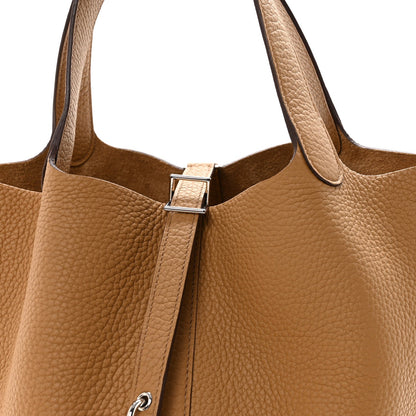Hermes Taurillon Clemence Picotin Lock 22 Biscuit