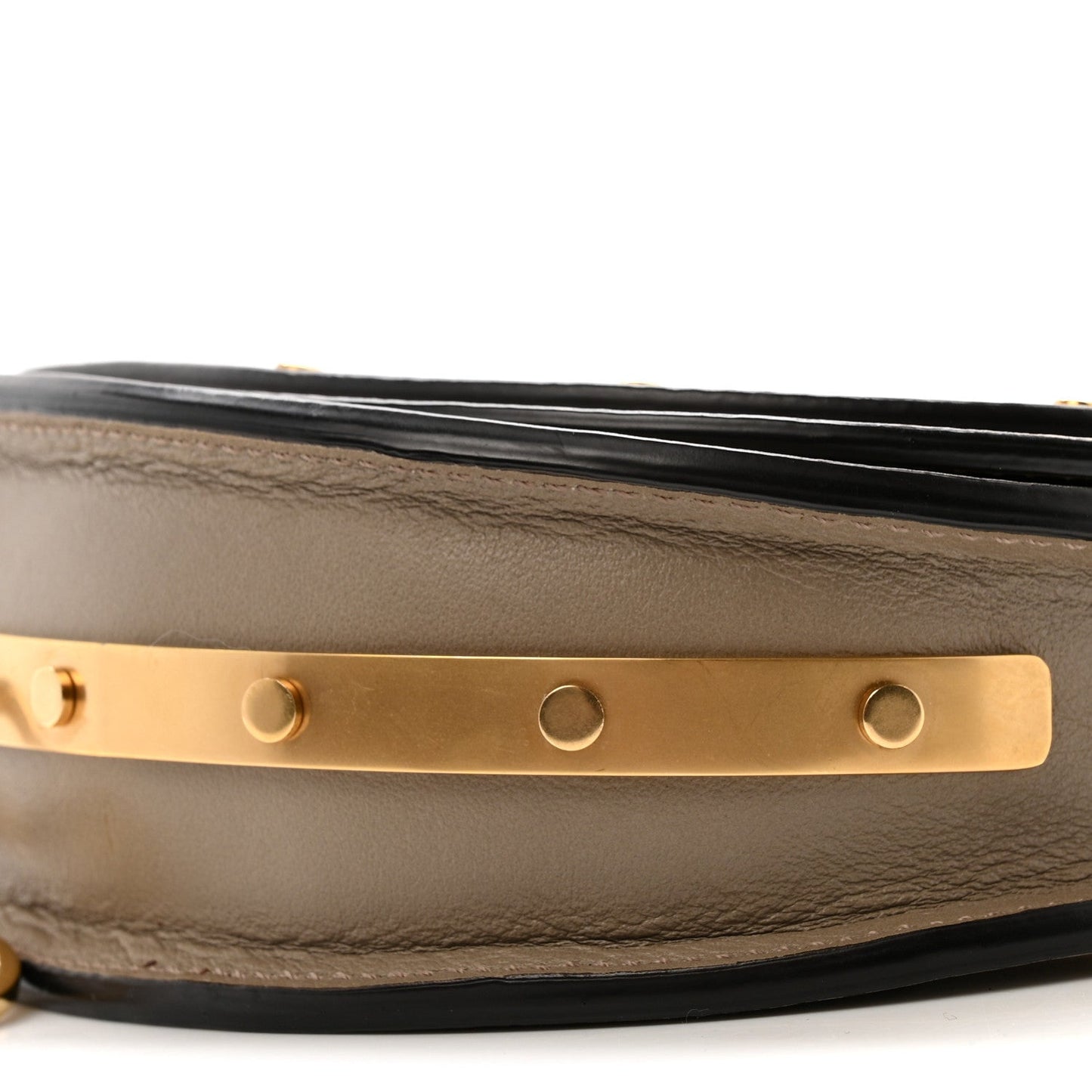 Chloe Calfskin Small Nile Bracelet Minaudiere Bag Motty Grey