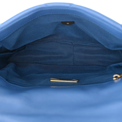 Chanel Lambskin Quilted Medium Chanel 19 Flap Blue