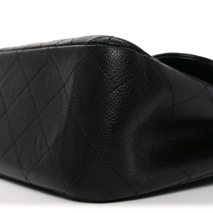 Chanel Caviar Quilted Jumbo Double Flap Black