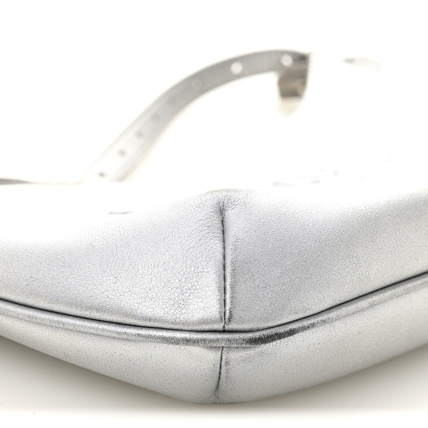 Balenciaga Metallic Calfskin Mary Kate Shoulder Bag Silver