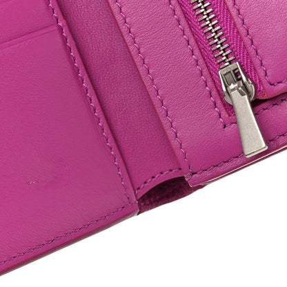 Celine Grained Calfskin Medium Multifunction Strap Wallet Magenta