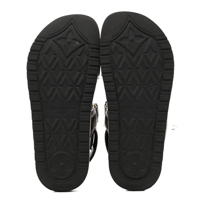 Louis Vuitton Monogram LV Sunset Comfort Flat Sandals 35 Cacao Brown