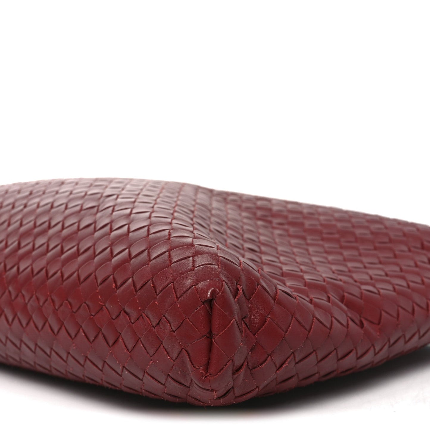 Bottega Veneta Nappa Intrecciato Medium Convertible Tote Burgundy