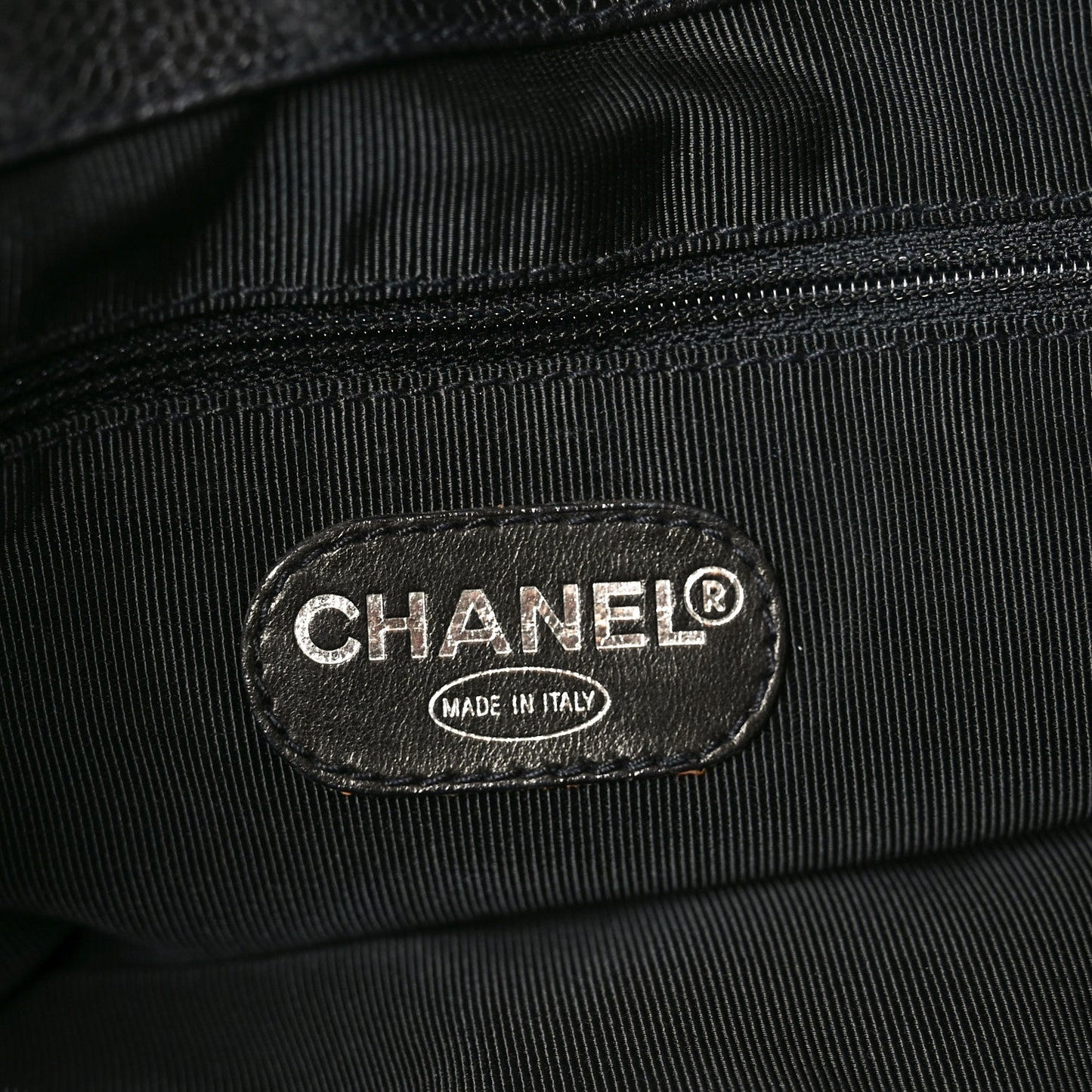 Chanel Caviar Shoulder Bag Black