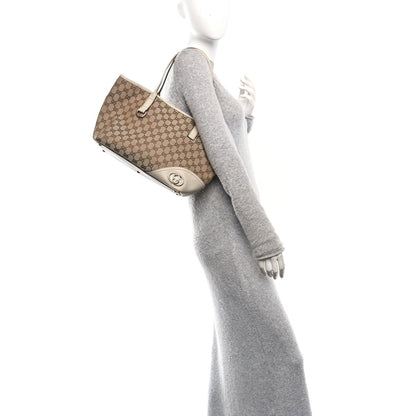 Gucci Monogram Medium New Britt Tote Off White