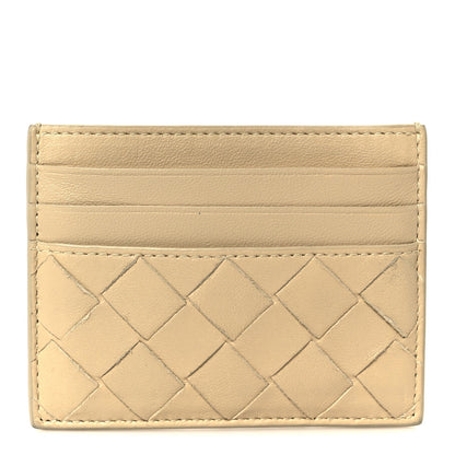 Bottega Veneta Nappa Intrecciato Card Holder Porridge