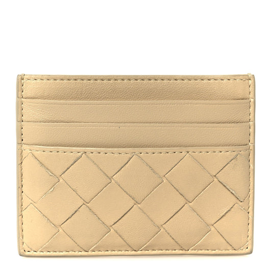Bottega Veneta Nappa Intrecciato Card Holder Porridge
