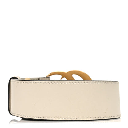 Gucci Calfskin Double G 40mm Belt 85 34 Mystic White
