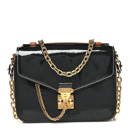 Louis Vuitton Shiny Epi Reverse Monogram Pochette Metis Mini Marine