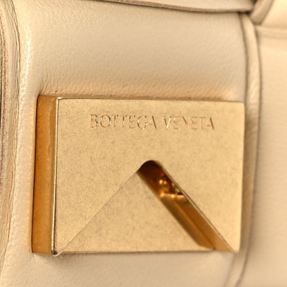 Bottega Veneta Lambskin Maxi Intreccio Padded Chain Cassette Crossbody Bag Porridge