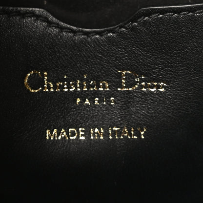 Christian Dior Lambskin Cannage Small Dior Vibe Hobo Bag Black