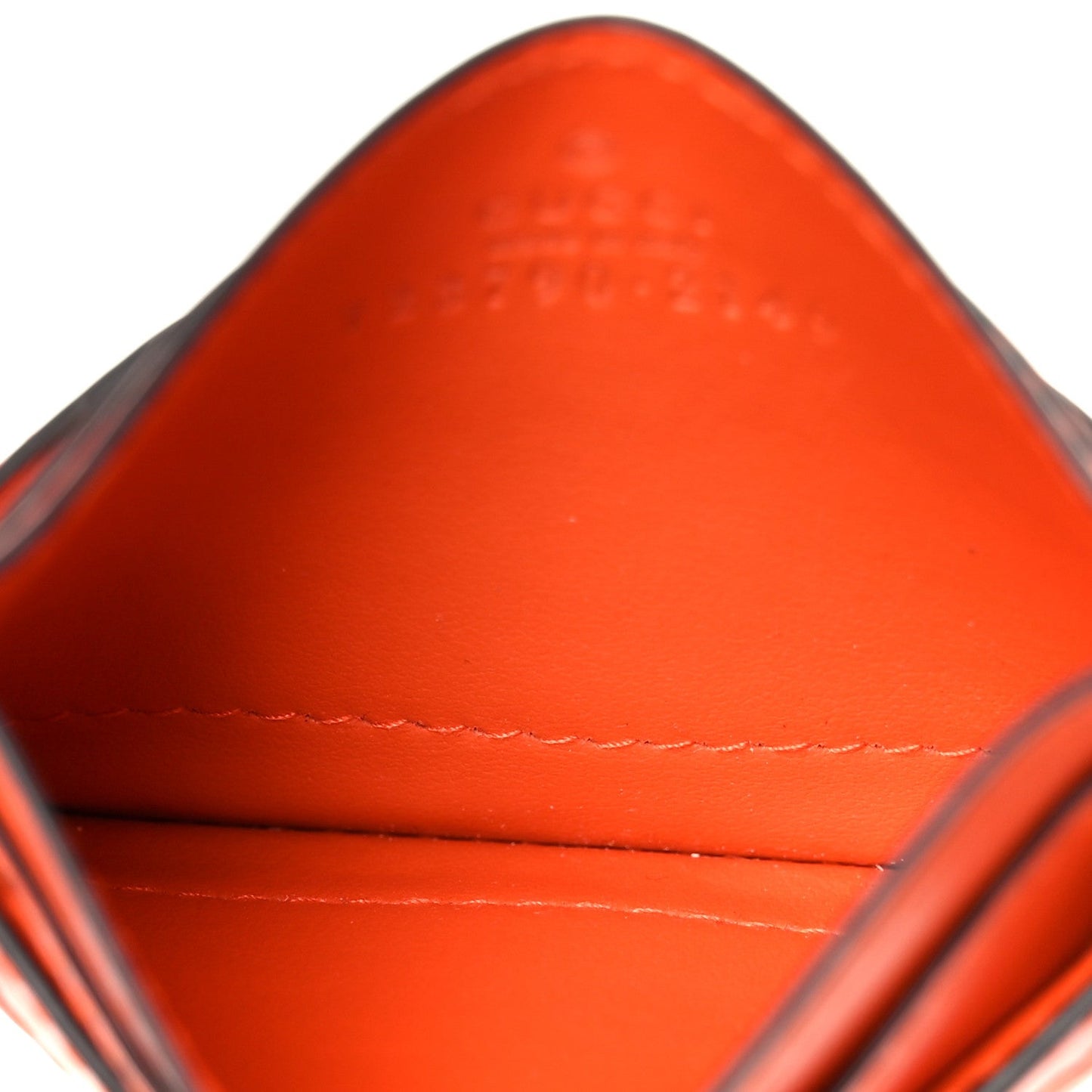 Gucci Calfskin GG Matelasse Card Holder Deep Orange