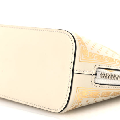 Gucci X SEGA Calfskin GUCCY Stars Mini Dome Shoulder Bag Mystic White Gold