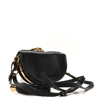 Chloe Calfskin Small Nile Bracelet Minaudiere Bag Black