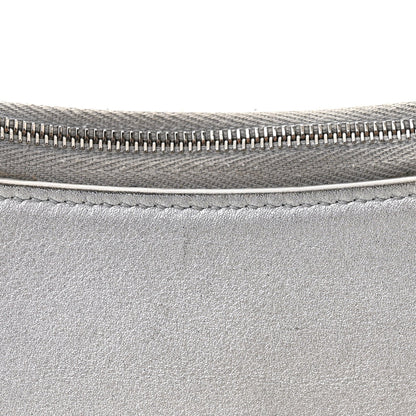 Balenciaga Metallic Calfskin Mary Kate Shoulder Bag Silver