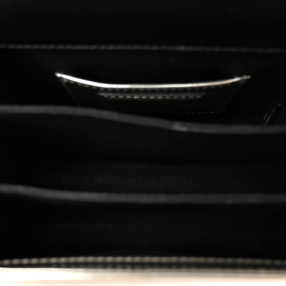 Bulgari Metallic Calfskin Serpenti Forever Top Handle Silver