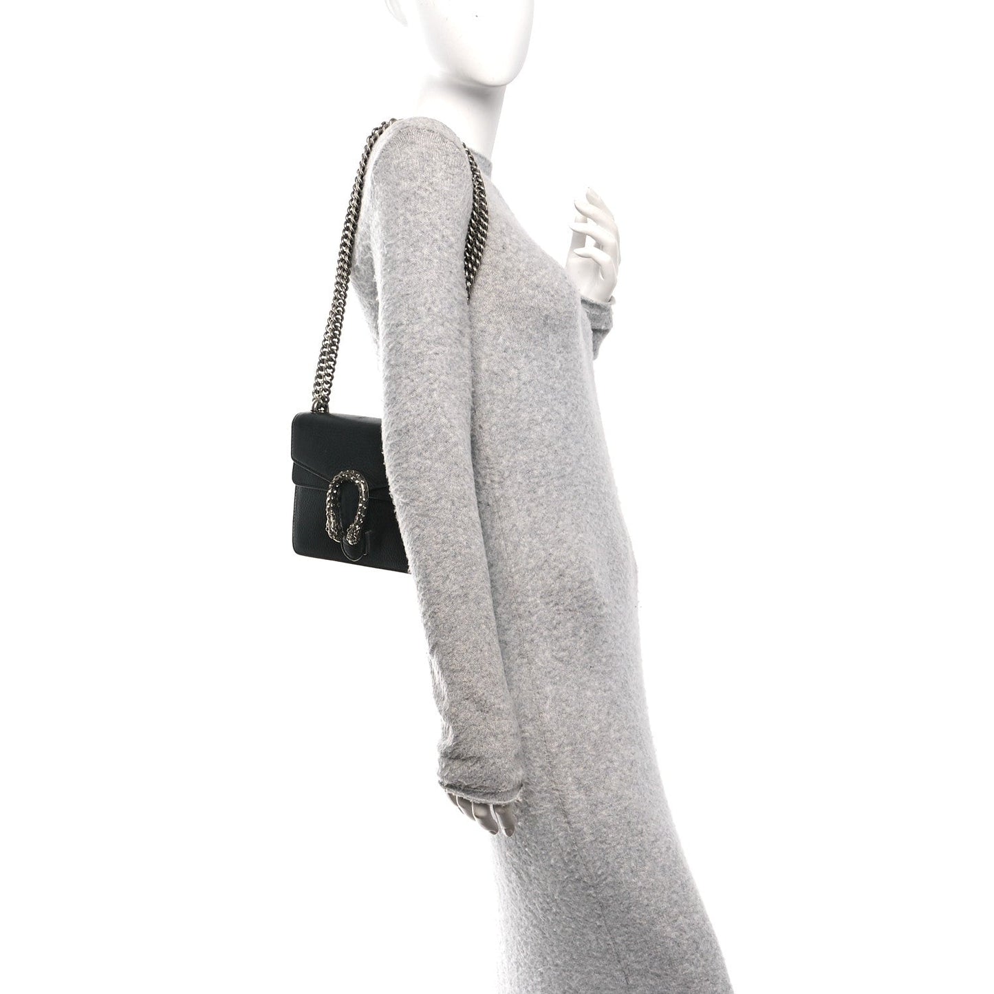 Gucci Calfskin Mini Dionysus Shoulder Bag Black