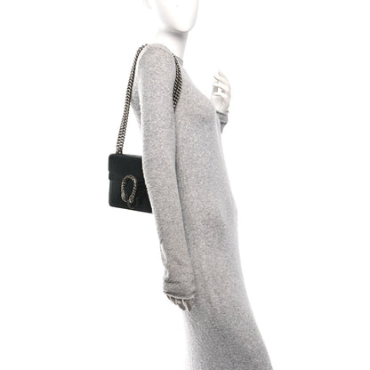 Gucci Calfskin Mini Dionysus Shoulder Bag Black